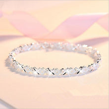 将图片加载到图库查看器，Top Quality Elegant 925 Sterling Silver Luxury Bracelets For Women Wedding Accessories Lady Fashion Zircon Geometric Bracelet Girl Gift
