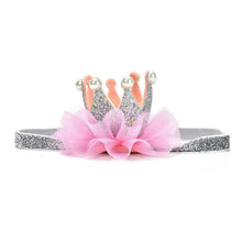 将图片加载到图库查看器，Luxury Modern Crown Headband Gold Princess Crown Photo Props For New Born Baby Girl Birthday
