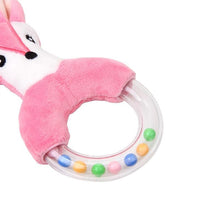 将图片加载到图库查看器，Modern Luxury Baby Rattle Toys Rabbit Plush Baby Cartoon Bed Toys for Newborn Educational Toy Rabbit Bear Hand Bells For Kids and Baby
