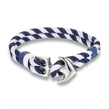 将图片加载到图库查看器，High Quality Anchor Bracelets  Charm Nautical Survival Rope Chain Paracord Bracelet Male Wrap Metal Sport Hooks For Men

