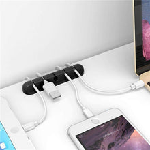 将图片加载到图库查看器，Cable Holder Silicone Cable Organizer Flexible USB Management Clips Holder For Mouse Keyboard Earphone Headset
