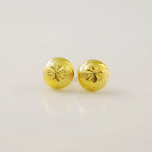 Load image into Gallery viewer, Pure Gold Color 8mm Mushroom Shape Stud Earrings for Women,Fashion 24K Gold GP Heart Flower Butterfly Earring Women's Jewelry
