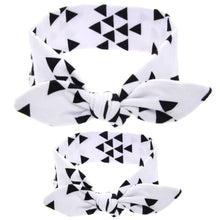 Load image into Gallery viewer, Mother &amp; Baby Headbands Print Floral Elastic Hair Bands Parent-Child Hair Accessories Bow For Baby Girls Bow in Modern Design
