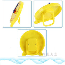 将图片加载到图库查看器，Montessori Student Learning Clock Time Teacher Gear Clock 4 Inch 12/24 Hour Plastic Mini Geared Clock, Learning Clock Classroom Kit, Clock for Kids Learning to Tell Time, Yellow Practice Clock for Kids, Teaching Clock, School Supplies
