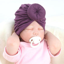 Load image into Gallery viewer, Luxury Baby Cotton Blends Headband Soft Rabbit Bowknot Turban Hair Bands for Girls Elastic Headwrap Style
