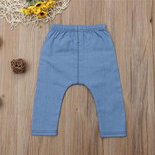 将图片加载到图库查看器，Cute Baby Pants Jeans Fashion Baby Boys Girls Pants Animal Print Long Trousers Bottoms Kids Trousers Children Pant
