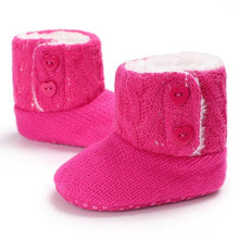 将图片加载到图库查看器，Trend NEW Modern Fashion Anti Slip Modern Soft Sole Knitted Elegant Baby Boots Perfect For Baby Girls For Autmn and Winter Season
