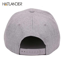 Load image into Gallery viewer, [HATLANDER]Maple solid cotton snapback caps women's flat brim hip hop cap outdoor baseball cap bone gorras mens caps and hats
