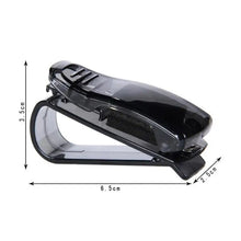 将图片加载到图库查看器，KAWOO Hot Sale Car Accessories Sun Visor Sunglass Eyeglasses Glasses Card Pen Abs Portable Clip Ticket Holder Stand 1Piece

