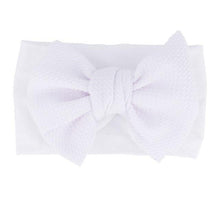 将图片加载到图库查看器，Baby Accessories Infant Baby Girl Cute Bow Headband Newborn Solid Headwear Headdress Nylon Elastic Hair Band Bow For Girls
