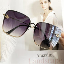 将图片加载到图库查看器，Popular brand  Oversize Square Sunglasses For Women and Ladies  Luxury Driving Superstar  Designer Sunglasses With Shades and Gradient Glasses With  UV400 Protection
