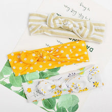 Load image into Gallery viewer, Modern 3PCS Set Floral Bows Baby Headband Dot Bowknot Cotton Hair Band Girls Hair Accessories For Girls
