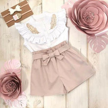 Load image into Gallery viewer, Baby Girl Dress Flag Stars Sling Striped Summer Sundress Jumpsuits Outfit Clothes For Girls In Elegant Modern Design

