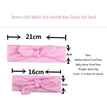 Load image into Gallery viewer, Mother &amp; Baby Hair Bands Kids Headband Parent-kid Rabbit Ear Knot Headwear Turbans Hair Accessories Set
