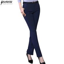 Load image into Gallery viewer, Naviu New Fashion Pantalones High Quality Women's Pants Formal Ropa Mujer Slim Style Straight Bottom
