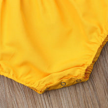 Load image into Gallery viewer, Summer Newborn Baby Girl Clothes Fly Sleeve Sunflower Print Romper Jumpsuit One-Piece Outfit  For Girls
