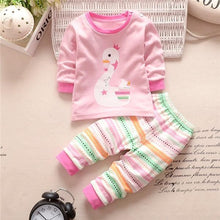 Load image into Gallery viewer, Baby Boy Clothes Cotton Clothing Sets Cartoon Long-sleeved T-shirt Pants Infant Clothes 2pcs Ste For Boys and Girls Kids
