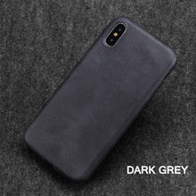 Load image into Gallery viewer, Ultra Thin Phone Cases For iPhone 13 6 7 14Plus XS Max Cover Leather Skin Soft Silicone Case For iPhone XR X 11 12 Pro Case Anti-Scratch iPhone Xs max Cover Genuine Leather iPhone Cases for iPhone
