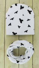 将图片加载到图库查看器，Modern Children Girls Cartoon Sheep Printing Cotton Hat and Scarf Animal Pattern Kids Caps Baby Beanie
