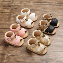 Load image into Gallery viewer, Stylish Summer Baby Kid Boy Girl Sandals Prewalker Newborn Leather Soft Sole Comfortable Crib Shoes
