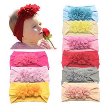 将图片加载到图库查看器，Bog Bow Infant Headband Newborn Toddler Baby Girl Boy Headwear Solid Bowknot Soft Turban Knot Hairband For Girls
