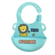 Load image into Gallery viewer, Bibs Waterproof Silicone Feeding Baby Saliva Towel Newborn Cartoon Aprons Baby Bibs Adjustable
