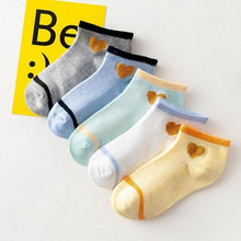 Load image into Gallery viewer, 5 Pairs Kids Socks  Striped Sock for Children Fashion Sports Elastic Socks Spring Autumn Summer Breathable Soft Socks For Kids
