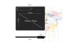 Load image into Gallery viewer, GAOMON S620 6.5x4 Inches Digital Pen Tablet For Drawing Design Android Phone Windows Mac OS System Compatible Graphics Tablet
