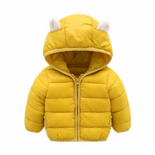 将图片加载到图库查看器，Winter Padded Jacket For Baby Boys Girls  Kids Warm Outerwear Coat For Baby Jacket Newborn Clothes With Bear Ears Design
