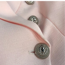 Load image into Gallery viewer, HIGH QUALITY New Fashion 2022 Baroque Designer Blazer Jacket Women's Silver Lion Buttons Double Breasted Blazer Outerwear
