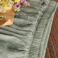 Load image into Gallery viewer, Women's Elegant 16 Color High Waist Elastic Waist Linen Pleated Long Skirts Ladies Slim Casual Skirt Saias New 2022 Summer SK05
