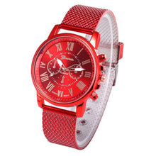 Load image into Gallery viewer, Analog Women watches Quality Fashion  Roman Numerals Faux Leather Analog Quartz Ladies watch Bracelet Clock Gift For Women Lady and Girls
