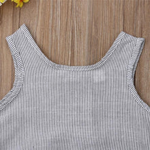 Load image into Gallery viewer, Newborn Baby Girl Boy Clothes Cotton Linen Sleeveless Button Bodysuit Outfits Set Jumpsuit Romper
