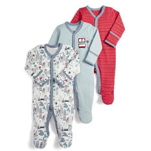 将图片加载到图库查看器，3pcs Set Baby Romper Newborn Sleep suit Flower Baby Rompers Infant Baby Clothes Long Sleeve Newborn Jumpsuits Pajamas for Kids
