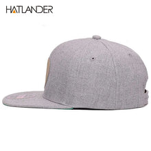 Load image into Gallery viewer, [HATLANDER]Maple solid cotton snapback caps women's flat brim hip hop cap outdoor baseball cap bone gorras mens caps and hats
