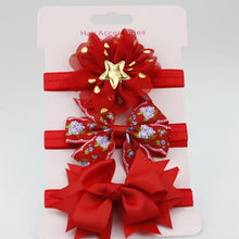 将图片加载到图库查看器，Luxury Modern Handamde 3PCS Set Elastic Flower Headbands for Baby Girls Hair Accessories Baby Girls Bows Nylon Bow For Girls
