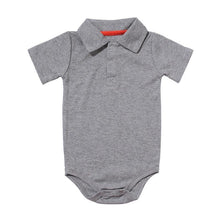 Load image into Gallery viewer, Summer Baby Boy/Girl Turn-down Collar Rompers Infant Newborn Cotton Clothes Jumpsuit
