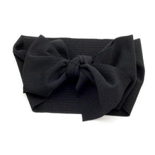 Load image into Gallery viewer, Adjustable Big Bow Headwrap  Top Knot Headbands Over Sized Bow Hair Turban for Newborn Girl
