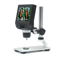 将图片加载到图库查看器，G600 600X electronic USB microscope digital soldering video microscope camera 4.3 inch lcd Endoscope magnifying Camera +LED
