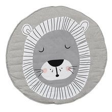 Load image into Gallery viewer, Play Mat Cartoon Animal Baby Mats Newborn Infant Crawling Cotton Round Floor Carpet Rugs Mat for Kids Room Nursery Decor
