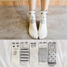 将图片加载到图库查看器，5pairs 100% Cotton Unisex Baby Socks for Girls&amp;boys Children Soft Winter Cute Cartoon Socks Set For Baby
