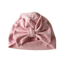 Load image into Gallery viewer, Baby Girl Hat Cotton Big Bow Cap For Baby Girls 2 Layer Butterfly Kids Caps Baby Beanie Winter Children's Hats
