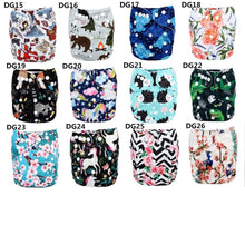 将图片加载到图库查看器，Baby Pocket Cloth Diaper Nappy Reusable Adjustable Washable No Inserts Nappie For Baby In Modern Printed Style
