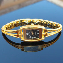 Load image into Gallery viewer, High Quality Cute Women's Fashion Crystal Silver Gold Lady Women Girl Stainless Steel Strap Quartz Analog Dress Wristwatch
