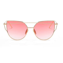 Load image into Gallery viewer, Luxury Vintage Modern Cat Eye Metal High Quality Frame  With Miror Sunglasses For  Women and Lady sunglasses With UV400 Protection
