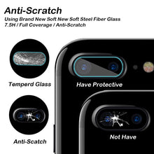 Load image into Gallery viewer, 2pcs Camera Lens Protective Protector Cover for IPhone on X 8Plus 7Plus 6 6S 7 8 10 XR Xs Max Tempered Glass Film 9H Tempered Glass Camera Lens Protection
