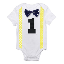 Load image into Gallery viewer, Baby Clothing Bow Body Rompers Clothing Newborn Baby Clothes Jumpsuit for Baby Boys and Girls  For Birthday Party
