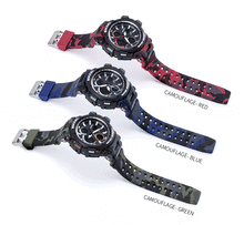 Load image into Gallery viewer, Orange Modern Sport  Waterproof 50M Men Watches With LED Digital Display In Military Armi Relogio Masculino Style
