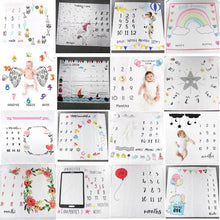 Load image into Gallery viewer, Cartoon Pattern  Baby Photo Props Background Blankets Play Mats Backdrop Cloth Calendar Photo Accessories Blanket For Baby

