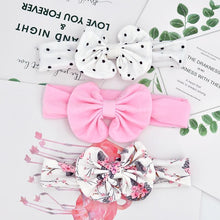 Load image into Gallery viewer, Modern 3PCS Set Floral Bows Baby Headband Dot Bowknot Cotton Hair Band Girls Hair Accessories For Girls
